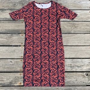 LuLaRoe Julia Dress, Size L